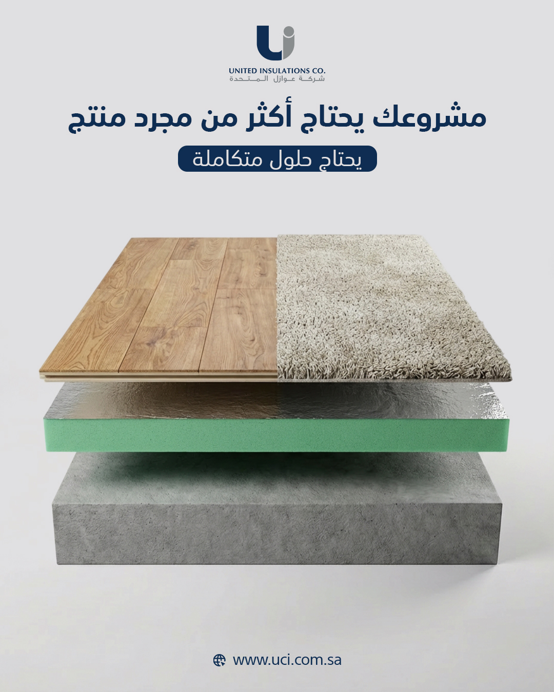 شــــركـــة عــــوازل الـــمتـــحـــدة | Your Complete Guide to Choosing the Right UCI Product for Your Project UCI insulation product application