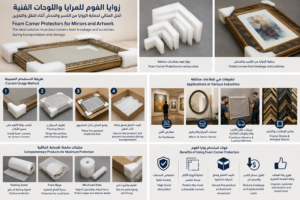 شــــركـــة عــــوازل الـــمتـــحـــدة | Foam Corner for Protecting Mirrors, Artwork, and Picture Frames During Shipping and Storage